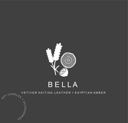 Vetiver Haitian,Leather & Egyptian Amber- BELLA